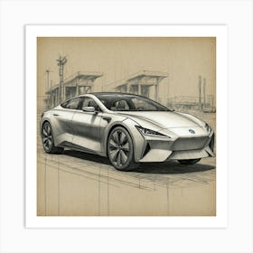 Concept Car Art Print