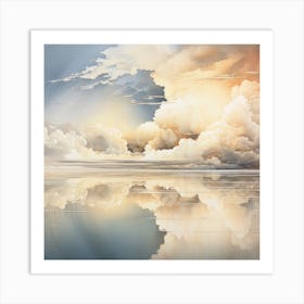 Clouds And Reflections 1 Art Print