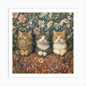 Three Kittens Art Art Print