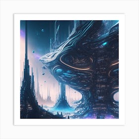 Futuristic City 31 Art Print