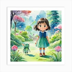 little girl Art Print