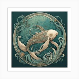 Koi Fish Art Print