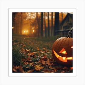 Halloween Pumpkin Art Print