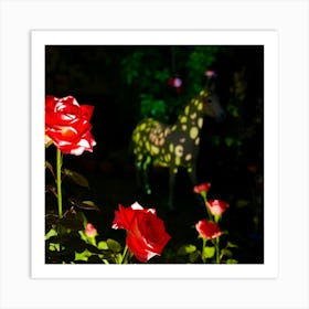 Roses In The Garden Art Print