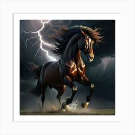 Lightning Horse 23 Art Print