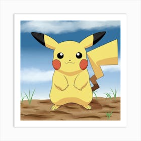 Pokemon Pikachu 3 Art Print