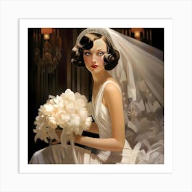 Gatsby Bride Art Print