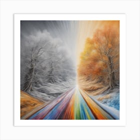 Rainbow Road Art Print