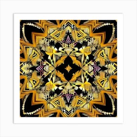 Golden Mandala 1 Art Print