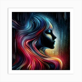 Abstract Of A Woman 28 Art Print