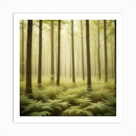 Foggy Forest 9 Art Print