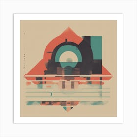 Abstract Cityscape 1 Art Print