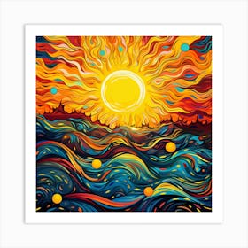 Abstract Of The Sun 1 Art Print