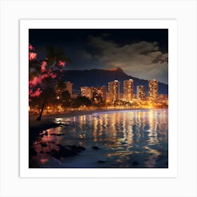 Hawaii At Night Art Print