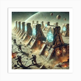 Mantle Wardens Fortified Positions Art Print