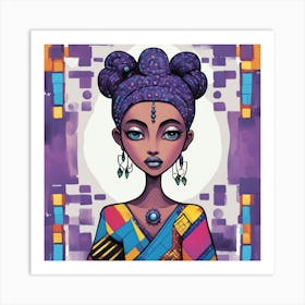 African Girl Art Print