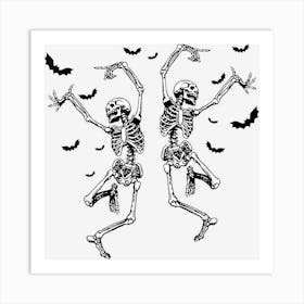 Dance Of Death Macabre Skeleton Heart Skull Halloween 2022 Art Print