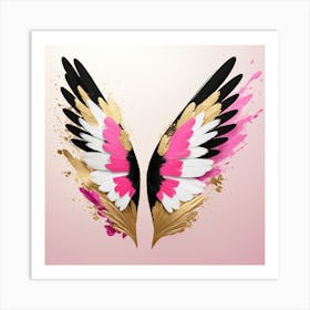 Angel Wings abstract Art Print