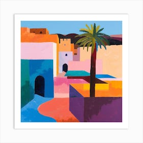 Abstract Travel Collection Marrakech Morocco 7 Art Print