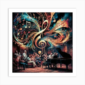 Music Of The Night Art Print