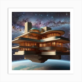 Spacey Mansion Art Print