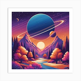 Saturn Art Print