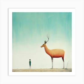 Cute Deer Art Print