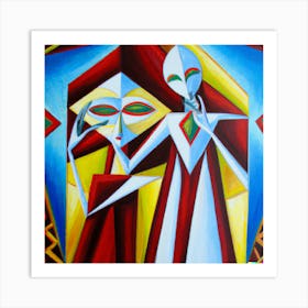 An Cubism Oil Painting Art Print