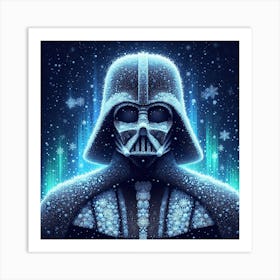 Darth Vader Ice And Snow Star Wars Art Print Art Print