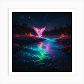 Angel Of The Night 3 Art Print