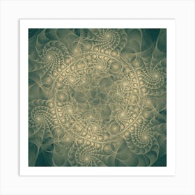 Fractal Abstract Background Pattern 1 Art Print