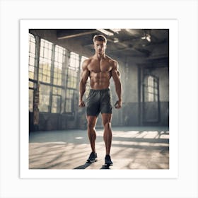 Fitness Boy Art Print