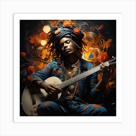 Musician Guitarist Art Print