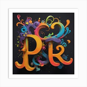 Letter P Art Print Paintings Art Print