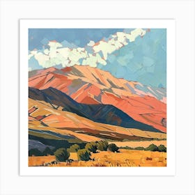 Sunset In The Mountains 10 Art Print