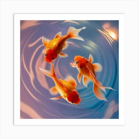 Gold fish 1 Art Print