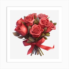 Bouquet Of Roses 9 Art Print