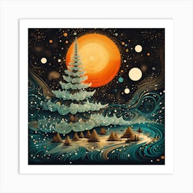 Ethereal Retro Radiance Art Print