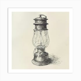 Old Fashioned Lamp 1 Art Print