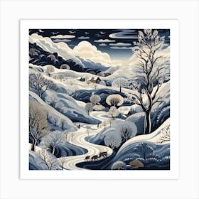 Winter Landscape 3 Art Print