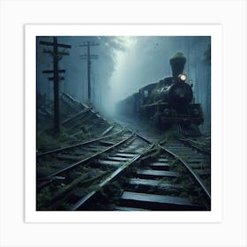 Train In The Forest 3 Art Print