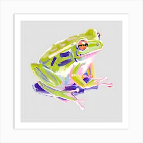 Green Tree Frog 02 Art Print