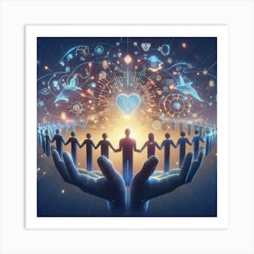 Heart Of Humanity 4 Art Print