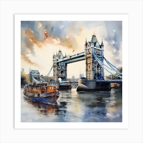 London's Liquid Symphony Art Print