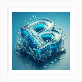 Letter B 4 Art Print