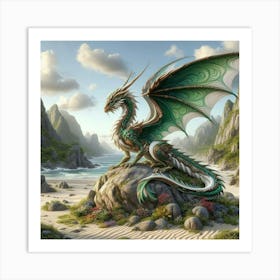 Green Dragon 1 Art Print