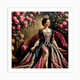 Queen Of Roses 3 Art Print