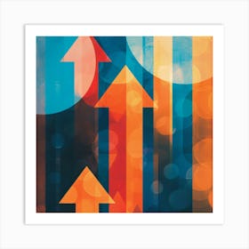 Abstract Arrows 2 Art Print