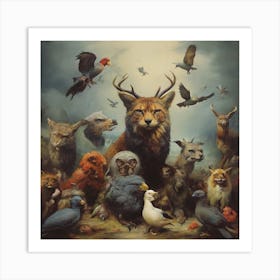 'The Animals' Art Print