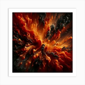 Liquid Fire Art Art Print